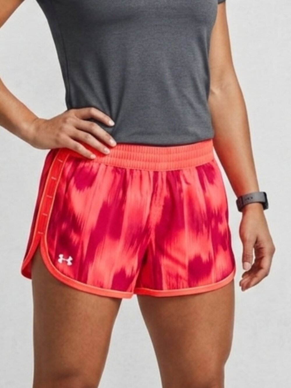 Under Armour NWT Pink Abstract Running Shorts XS
